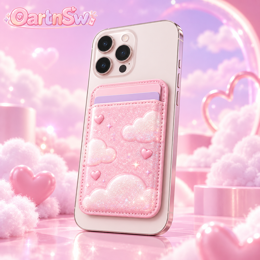 OartnSw Dream Cloud Glitter Phone Wallet