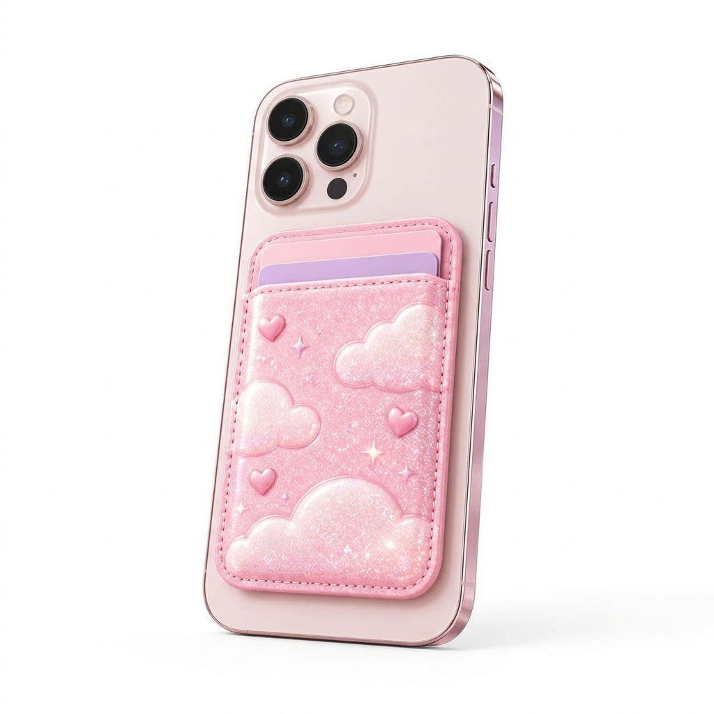 OartnSw Dream Cloud Glitter Phone Wallet