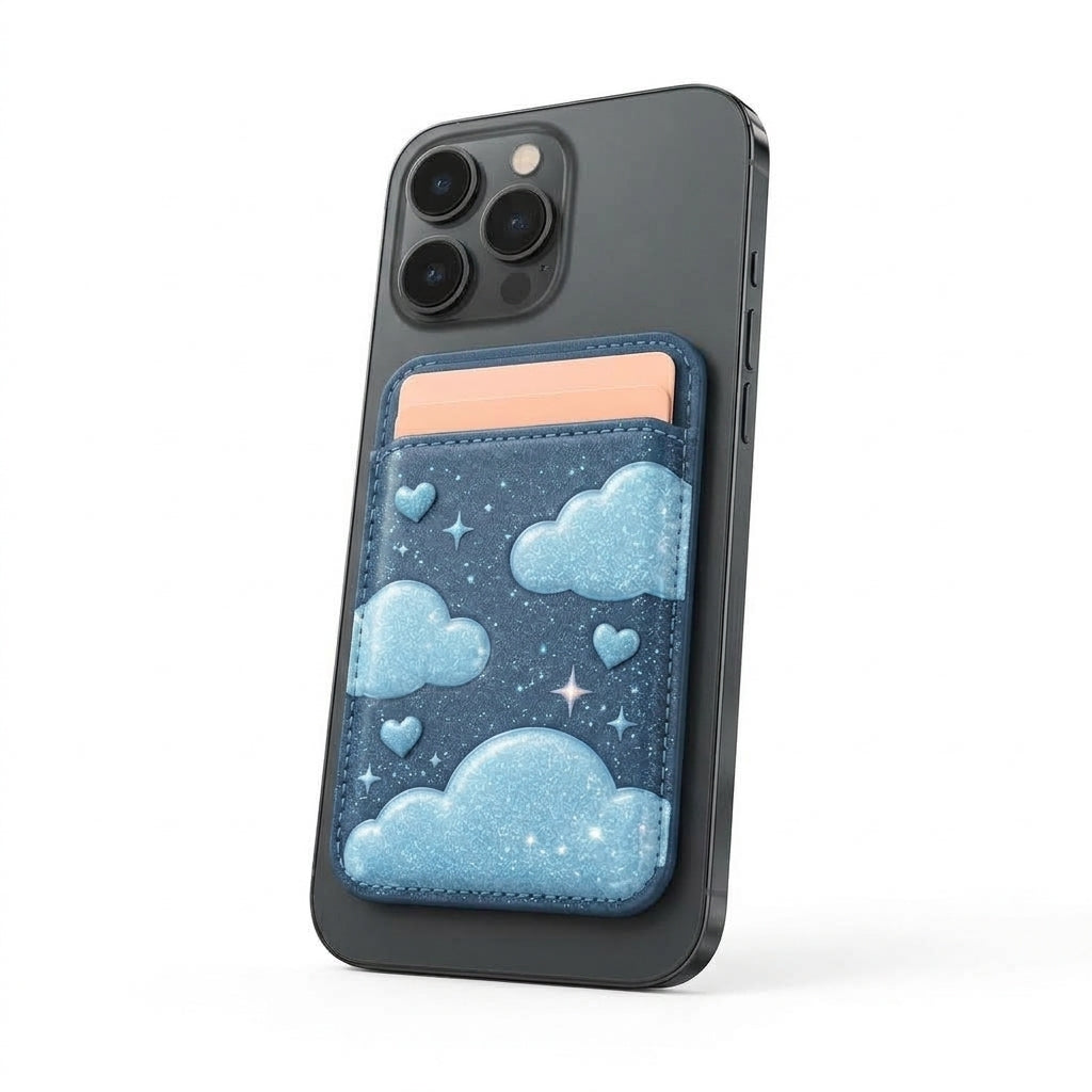 OartnSw Dream Cloud Glitter Phone Wallet