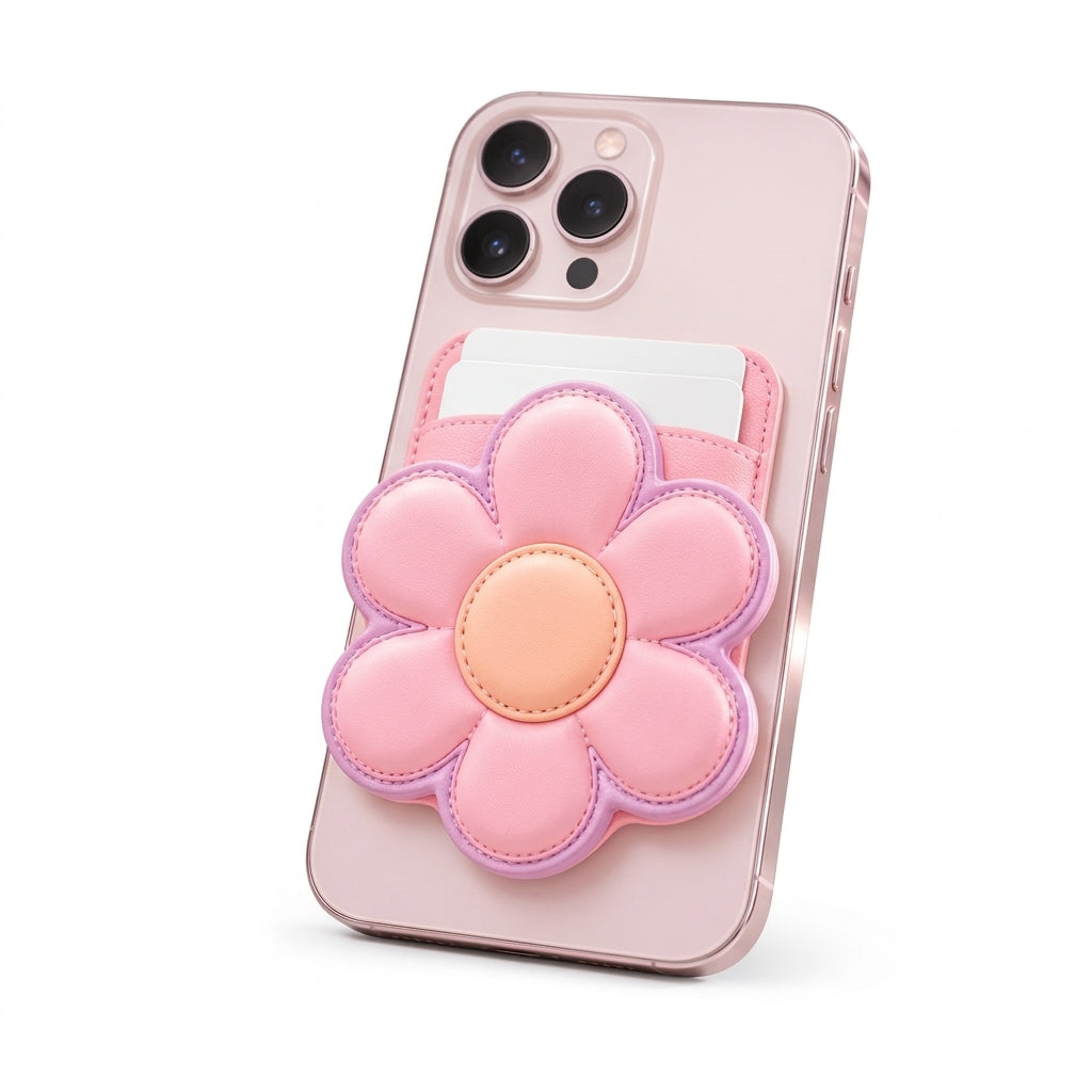 OartnSw Daisy Bloom Magnetic Phone Wallet
