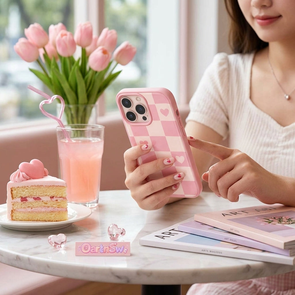 OartnSw Heart Check Phone Case