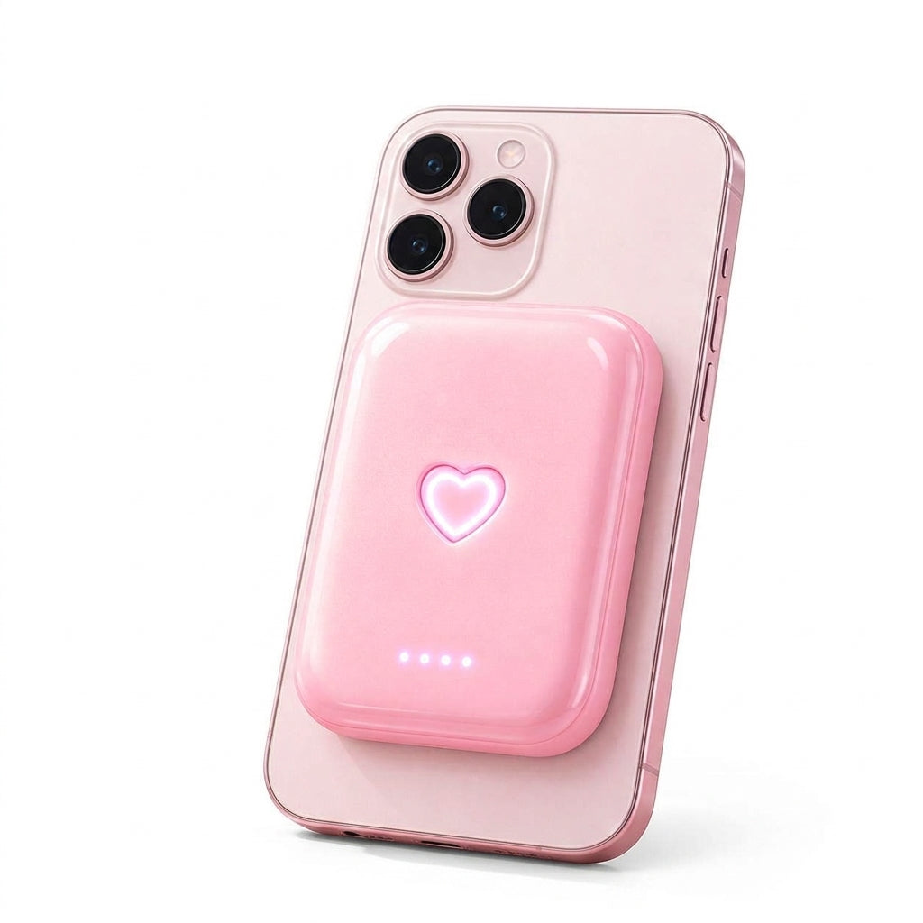 OartnSw Heart Glow Magnetic Power Bank